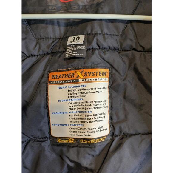 Obermeyer Weather X System waterproof juniors boys size 10 winter coat - Picture 6 of 12